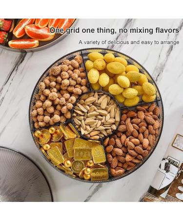 Snack Serving Tray with Lid Snackle Box Snack Serving Tray Snack Box Candy Dish Multifunctional Divided Serving Tray with Lid 11" Appetizer Tray for Dried Fruits Nuts Candies and Fruits (Color : Oranje - Buy Online on GoSupps.com