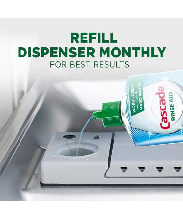Cascade Power Dry Dishwasher Rinse Aid 16 Fl Oz (2 Pack) - Unscented - Pack of 2 - Buy Online on GoSupps.com