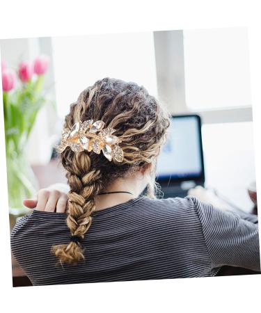 Angoily Lenceria De Mujer Gold Leaf Bridal Hair Comb Women's Headdress Handmade Wedding Party Headdress Accessories Fashion Headdress (fs-golden Willow Leaves) Girl Bangs Comb Metal Small - Buy Online on GoSupps.com