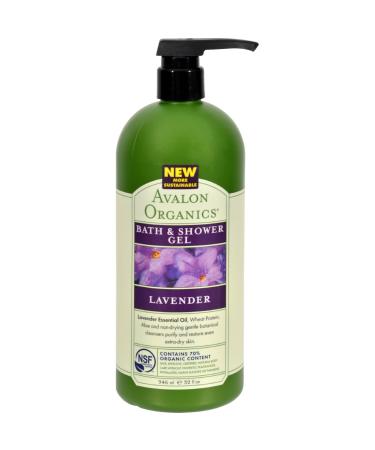 Avalon Organics: Therapeutic Bath & Shower Gel Lavender 32 oz (4 pack)