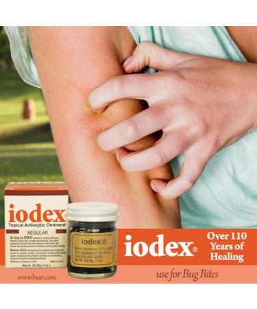 BAAR Iodex Topical Healing Ointment 4.7% Iodine for Infection Prevention and Soothing Relief Perfect for Cuts Scrapes Wounds Bruises Minor Burns Bug Bites Rashes & More Made in The USA 1 oz - Buy Online on GoSupps.com