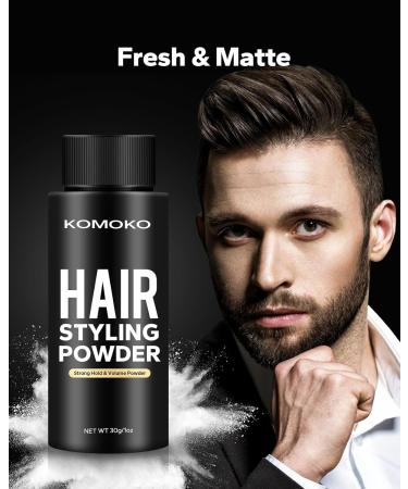 Komoko Hair Styling Powder for Men - Volumizing Matte Finish Strong Hold (0.7 oz) - Perfect for Natural Look - Buy Online on GoSupps.com