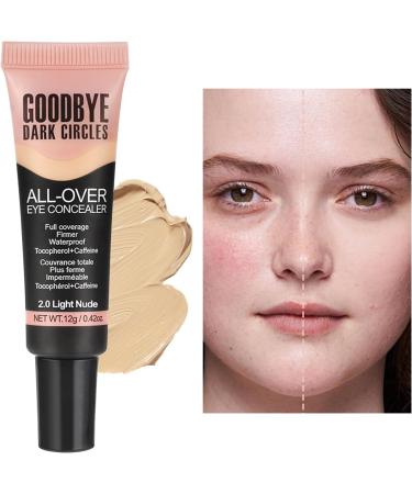 Under Eye Concealer Full Coverage Concealer 12g Lightweight Color Corrector Eye Eye Concealer Natural Long Lasting Liquid Foundation Color Correction Makeup for Long Lasting Wear 20 Light Nude B - Buy Online on GoSupps.com