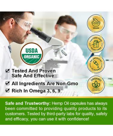 (2-Pack) High Potency Hemp Oil Capsules - 180 Veggie Softgels - 60,000 Maximum Strength, Immune System Support, Focus Calm, Relaxation, Mood, Pure Extract, Organic, Vegan, Non-GMO - Buy Online on GoSupps.com