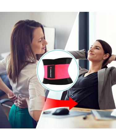 Back Brace for Lower Back Pain Relief for Women Back Support Belt with 4 Stays for Heavy Lifting Breathable Lumbar Support (XX-Large) - Buy Online on GoSupps.com