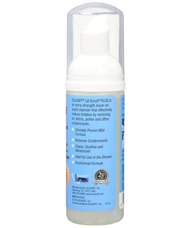 OCuSOFT Lid Scrub Foam Plus 1.69 fl oz - Gentle Eyelid Cleanser for Daily Use - Buy Online on GoSupps.com