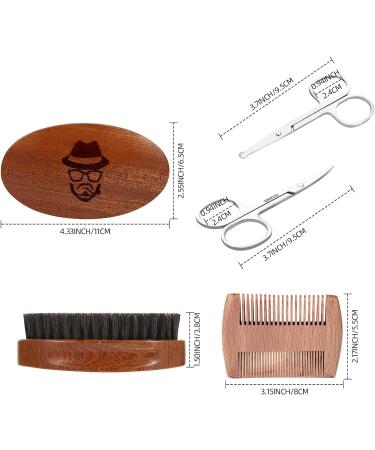 Sofmild Boar Bristle Beard Brush Set for Men - Beard Comb, Scissors, Travel Bag Included - Buy Online on GoSupps.com