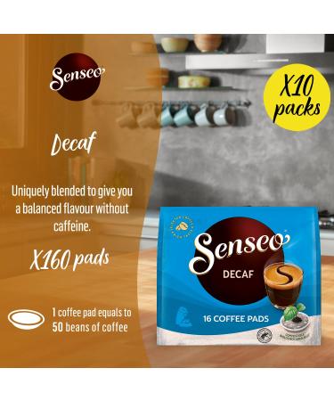 Buy Senseo Decaf Coffee Pads - RA-Certified Decaffeinated Pods (5 x 16) - International Shipping Available - Buy Online on GoSupps.com