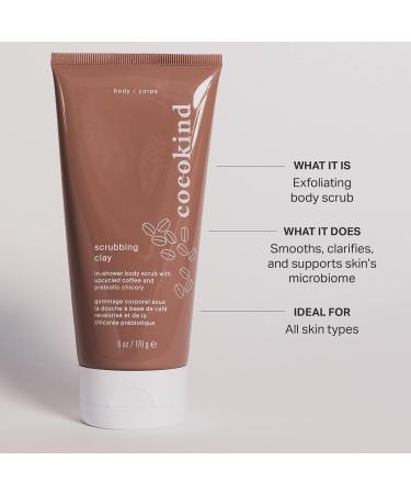Cocokind Scrubbing Clay | Exfoliating Body Scrub & Wash | Brightening Coffee Body Exfoliator | Ideal Skin Care Products for All Skin Types - Buy Online on GoSupps.com
