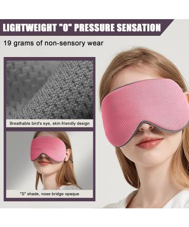 Double Sided Sleep Mask | Warm/Cool Super Soft Eye Cover | Adjustable Strap | Blackout Blindfold for Women/Men | Travel Nap | Purple/Pink - Buy Online on GoSupps.com