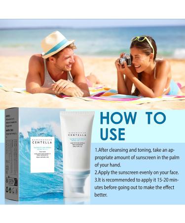 Centella Asiatica Sunscreen Water Resistant Sunscreen Asiatica Sunscreen Hydrating Sunscreen Essence Skin Care and Moisturizing Sunscreen Non-sticky and Refreshing Sunscreen Water-fit Sun Serum 50ml - Buy Online on GoSupps.com