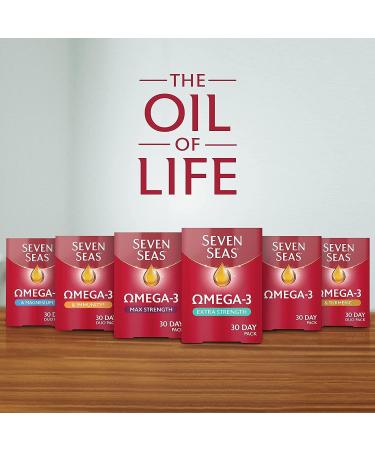 Seven Seas Omega-3 Fish Oil Extra Strength One-A-Day with Vitamin D - 30 High Strength Tablets - Buy Online on GoSupps.com
