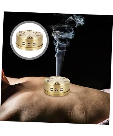 Homsfou Moxibustion Box - Copper Moxibustion Burner & Canister for Healing | International Shipping Available - Buy Online on GoSupps.com