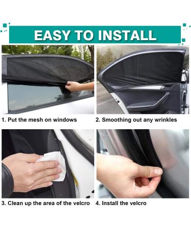 Win.Max Sun Protection Car Baby - UV Certified Universal Sun Visor | Mesh Side Window Shields for Children & Pets (2 XL Pieces) - Buy Online on GoSupps.com