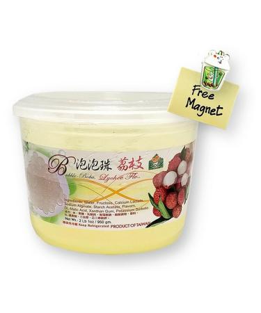 Bolle Popping Boba Pearls 950g/Box - Imported from Taiwan - Offers of 1, 2 and 3 Boxes - Free Shipping to France (2 boxes, Lychee)