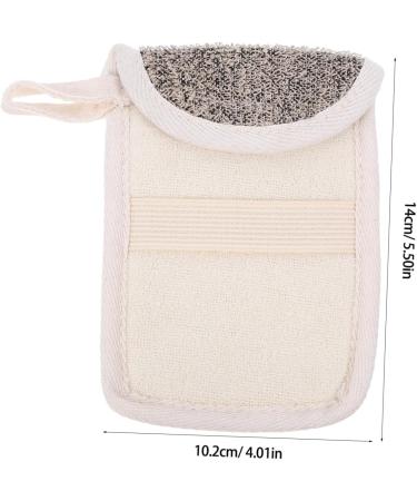 SOESFOUFU 3pcs Handmade Soap Storage Bag Sponges for Bathing Cleaning Sponges Drawstring Wash Bag Black Flax - Buy Online on GoSupps.com