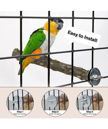 5-Piece Natural Twig Parrot Toys Set for Small to Medium Birds - Ideal for Macaws, Budgies, Lovebirds, Finches - Perching Wood Sticks - Buy Online on GoSupps.com