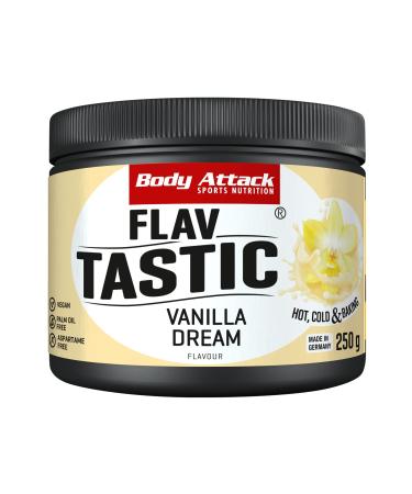 Body Attack Flavattack Vanilla Dream 250g / 83 Portion-intensive taste powder for hot & cold and for baking palm oil aspartame & gluten-free *** made in germany vanilla Dream 250g