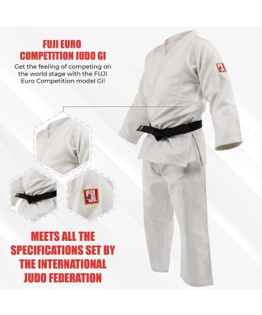 Fuji Euro Competition Judo Gi 4.5 White - Premium Quality Judo Uniform - Buy Online on GoSupps.com