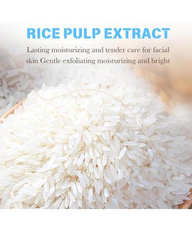 Jasmine Rice Face Wash Gentle Acne Face Wash Pure Rice Cleansing Foam Refreshing Face Wash Pore Deep Cleansing Foam Daily Gentle Cleanser Hydrating Cleanser for Radiant Smooth Exfoliating - Buy Online on GoSupps.com