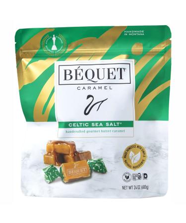 Bquet Caramel Celtic Sea Salt - 24oz Resealable Pouch 1.5 Pound (Pack of 1)