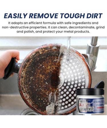 Stainless Steel Cleaning Wax Magical Nano Stainless Steel Cleaning Paste Powerful Cookware Derusting Cleaning Paste Kitchen Multifunction Cleaning Paste 1pcs - Buy Online on GoSupps.com