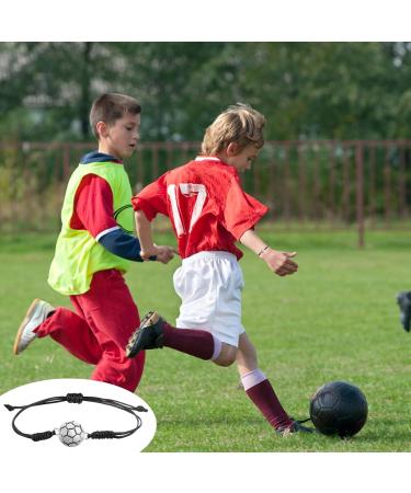 20 Football Bracelets - Braided Rope Charm Jewelry for Boys & Girls | Adjustable Sports Gifts for Team Players - Buy Online on GoSupps.com