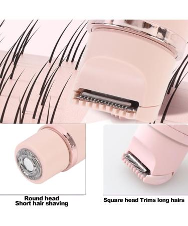 Body Hair Trimmer for Women Hair Trimmer 2 in 1 for Women Type C Leg Strain Armpits Lips Bikini PINK Pink - Buy Online on GoSupps.com