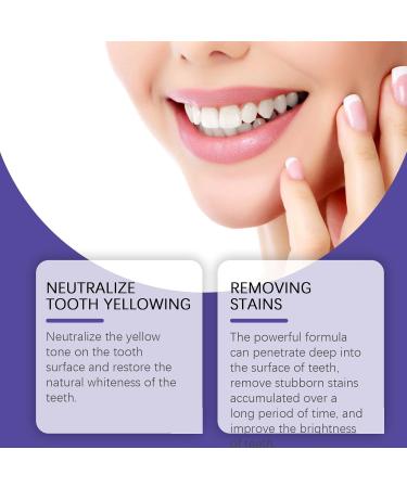 Oralhoe Purple Teeth Whitening Toothpaste Color Correcting Formula Mint Flavor 30ml/1 fl oz - Buy Online on GoSupps.com