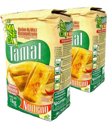 Maseca for Tamales 1kg (Pack 2) / Authentic Mexican Corn Flour For Tamales Gluten Free Cornflour - Buy Online on GoSupps.com
