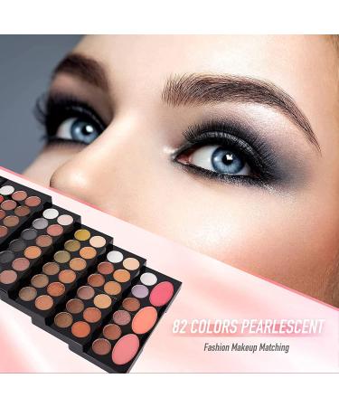 MISS ROSE M 148 Colors Makeup Palette | Professional All-in-One Makeup Kit for Women & Beginners - Eyeshadow Lipstick Eyeliner Concealer Brush Set (045 Set-Black - Buy Online on GoSupps.com