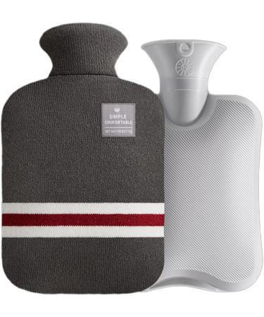 1L Heat Bottle with Soft Cover - Hot & Cold Compress for Pain Relief | Ideal Winter Hand & Foot Warmers - Buy Online on GoSupps.com