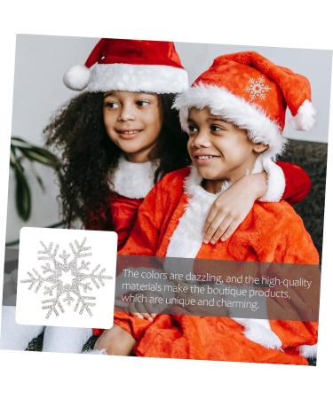 Zerodeko 60 Pcs Christmas Snowflake Stickers Tiara Snowflake Crafts DIY Snowflake Ornament Silver Onion - Buy Online on GoSupps.com