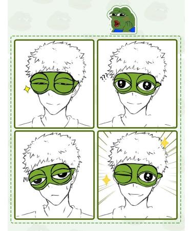 Apanphy 3D Frog Eye Mask - Funny Novelty Cartoon Eyeshade for Sleep and Travel (Green) - Buy Online on GoSupps.com