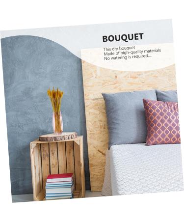 LIFKOME 100pcs Dried Wheat Ears Bouquet Dried Flowers Decor Desktop Wheat Ear Wedding Wheat Ear Dry Flowers Natural Wheat Ear Home Wheat Ear Wheat Stalk Straw Household Yellow 52X10CM - Buy Online on GoSupps.com