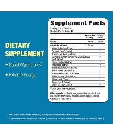 Zantrex Blue Weight Loss Supplement Pills - Dietary Energy and Weight Loss Supplement - 84 Count - Buy Online on GoSupps.com