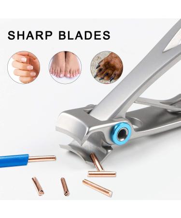 Uraqt Large Stainless Steel Nail Clipper - Ideal for Thick Nails Wide Jaw Toenail Scissors with Nail Files for Men & Women - Perfect for Easy Grooming - Buy Online on GoSupps.com