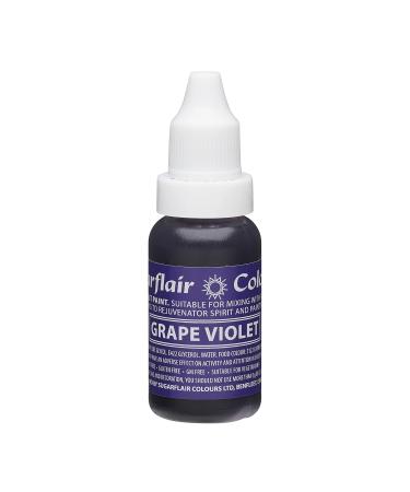 Sugarflair Grape Violet Liquid Food Colouring Droplet For Colouring Royal Icing Sugarpaste Buttercream Sugarpaste Also For Painting & Can Be Used With An Airbrush - 14ml - Buy Online on GoSupps.com