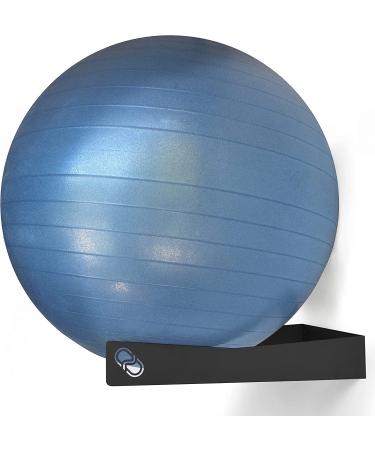 Meollo wall bracket for Pilates ball yoga fitness balance physiotherapy and ball for pregnant women 100% carbon steel 2 unidades white