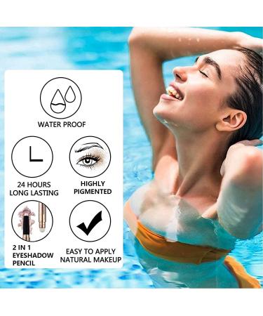 Midnight Black Blue Eyeshadow Stick | Cream Shimmer | Waterproof & Long Lasting | Hypoallergenic | Multi-Dimensional Eye Look | Eye Liner Pen - Buy Online on GoSupps.com