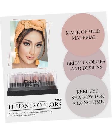 Beavorty 3 Boxes 12 Shadow Box Flash Suit Woman Eyeshadow Pen Girl Makeup Eyeshadow Pen Makeup Set 1 count (Pack of 1) As Shownx3pcs - Buy Online on GoSupps.com