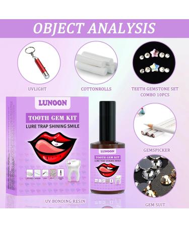 Complete Tooth Jewelry Gem Kit | Tooth Gem Set with Adhesive & Star Edelstones | Create Stunning Tooth Accessories - Buy Online on GoSupps.com