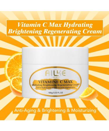  AILKE BOOST LUSTER AILKE Vitamin C Max Regenerating Brightening Moisturizing Face Cream with Collagen and Niacinamide Anti-Aging Smoothes Skin Restores Skin Elasticity 100 ml (Pack of 2) - Buy Online on GoSupps.com