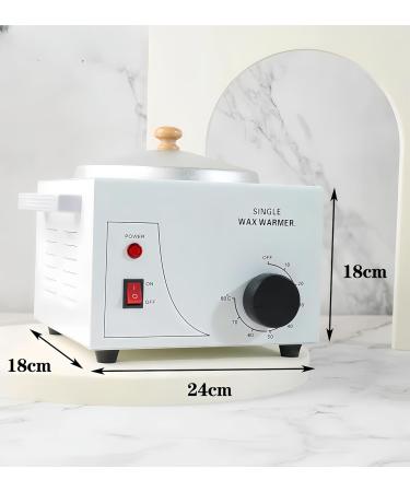 Sanqiao Professional Wax Warmer Hot Wax Pots for Painless Hair Removal Hair Salon Wax Heater Pot with Handle Adjustable Temperature (Single Pot) - Buy Online on GoSupps.com