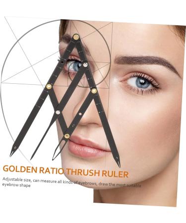 FOMIYES 5 Pcs Second Generation Scale Eyebrow Makeup Kits Measuring Tool Makeup Tools Stainless Steel 1 count (Pack of 1) Blackx5pcs - Buy Online on GoSupps.com