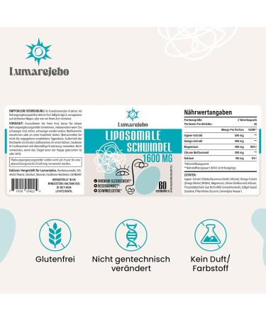 Lumarejebo Liposomal Dizziness Relief Softgel 1600 mg | Inner Ear Balance Supplement with Ginger & Ginkgo Extract | Travel Sickness Aid | 60 Softgels (4 Pack) - Buy Online on GoSupps.com