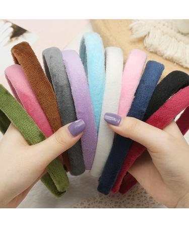 AlamnoFu 1.5cm Velvet Hairband for Girls - Vintage Classic DIY Craft Hair Accessories - Buy Online on GoSupps.com