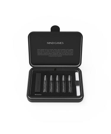 MIND GAMES Woody Discovery Set - Designer Perfume Set for Women & Men - Luxury Fragrance Set with Gardez Scholar s Mate As-Suli s Diamond Gambit & Vieri - Designer Perfume Gift Set
