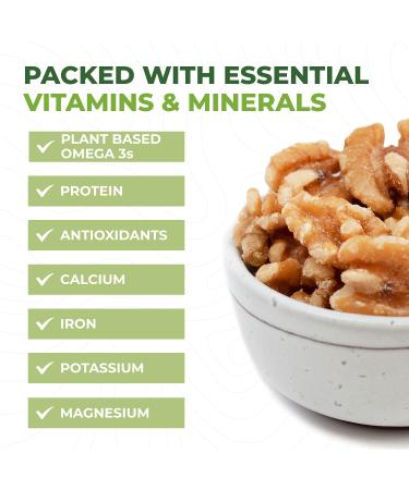 Organic Raw Walnuts 3lb - Vacuum Sealed, Non-GMO, Gluten-Free, Keto & Vegan Friendly - Buy Online on GoSupps.com