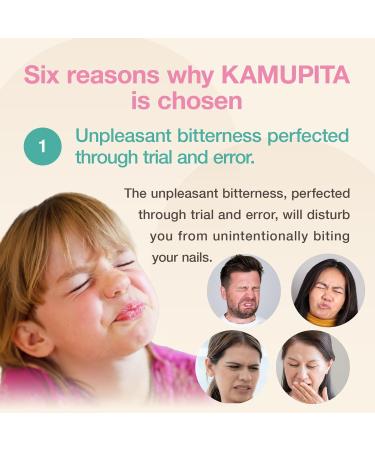 KAMUPITA Nail Biting Polish - Stop Nail Biting & Thumb Sucking Organic Treatment for Kids & Adults 0.2 fl. oz. (6 mL - Buy Online on GoSupps.com